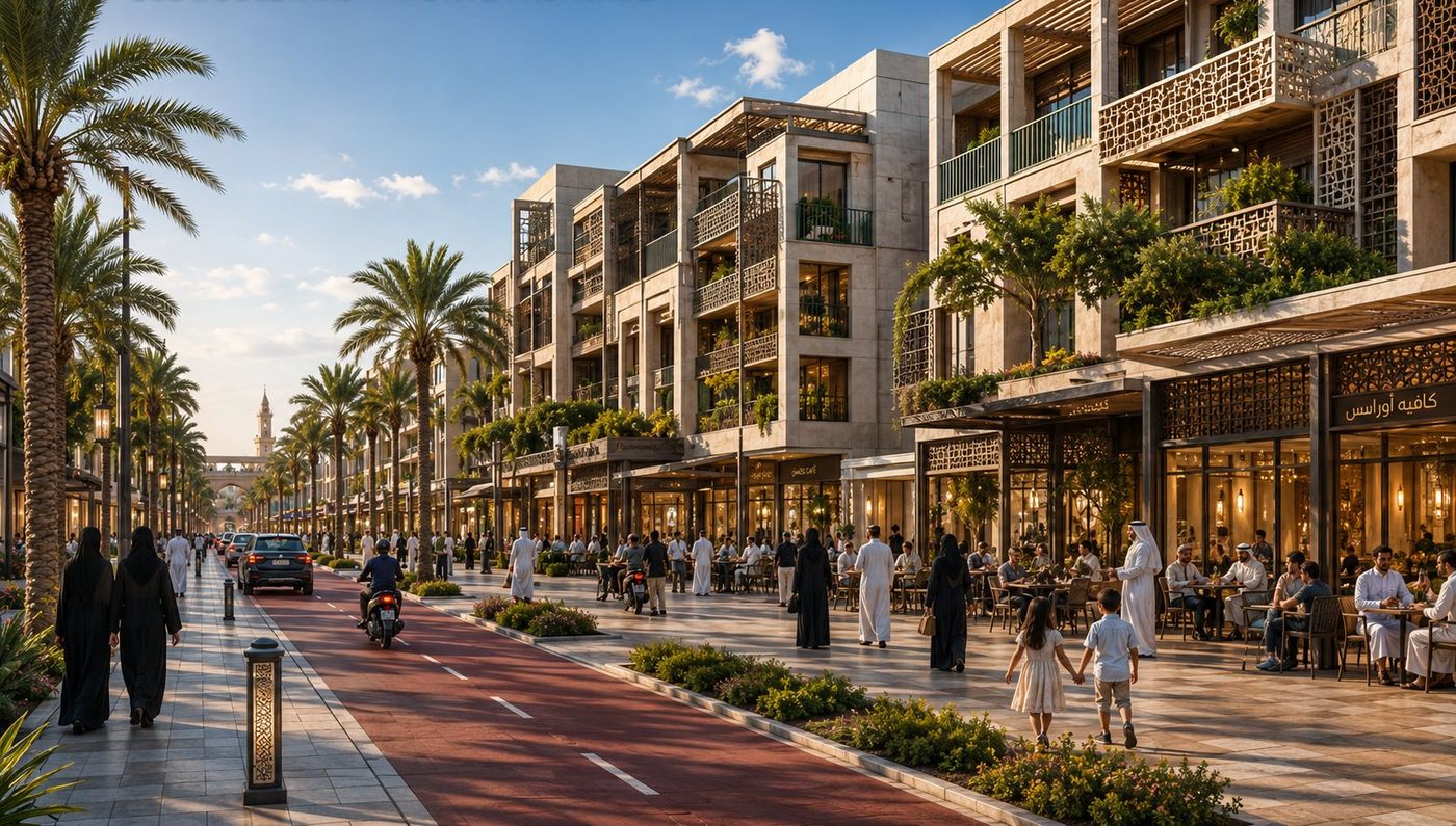 Oasis Jeddah District — Mixed-Use Boulevard