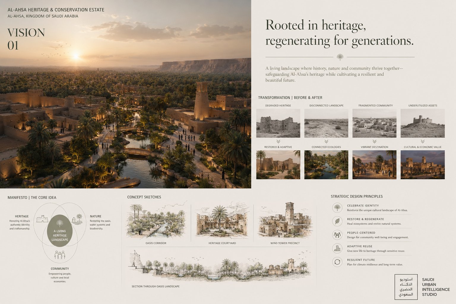 Al-Ahsa Heritage & Conservation Estate — Rooted in Heritage